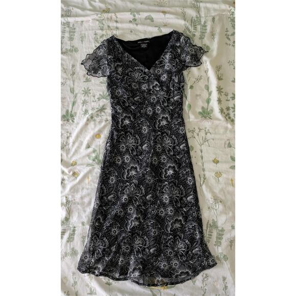 Vintage Y2K/2000s Faith Love Passion Floral Split Sleeve Midi - Picture 2 of 3